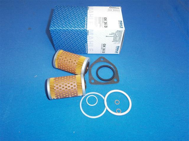 Ölfiltereinsatz zweiteilig mit Dichtsatz RS,RT,GS,Mys (mit Ölkühler) OX36 für Ölkühler V OEM