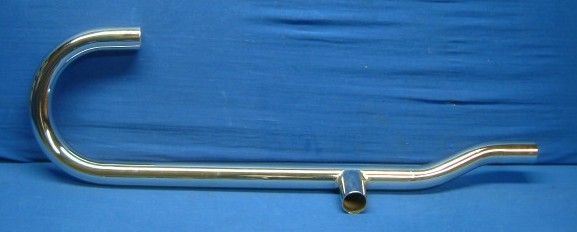 Auspuffkrümmer R68 mit Knick rechte Seite für Schalldämpfer mit seitlicher Befestigung