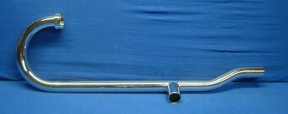 Auspuffkrümmer R51/3,67, 67/2, 67/3 rechte Seite mit Knick für Schalldämpfer mit seitlicher Befestigung