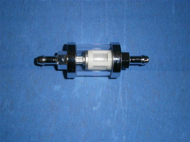 Benzinfilter verchromt, zerlegbar alle Modelle V