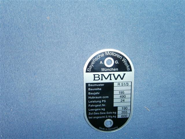 Typenschild R51/3 V