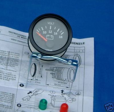 Voltmeter VDO verwendbar alle Boxer 1970-1995 in Instrumentenhalter oder in S,RS,RT Verkleidung