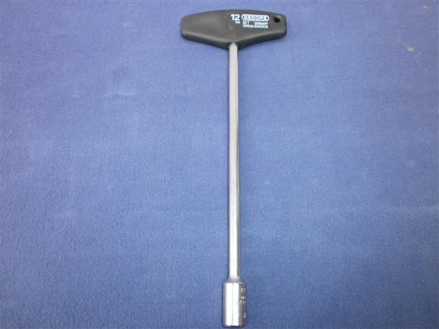 Gedore Steckschlüssel mit 2 K-T-Griff 12mm außenseckskant